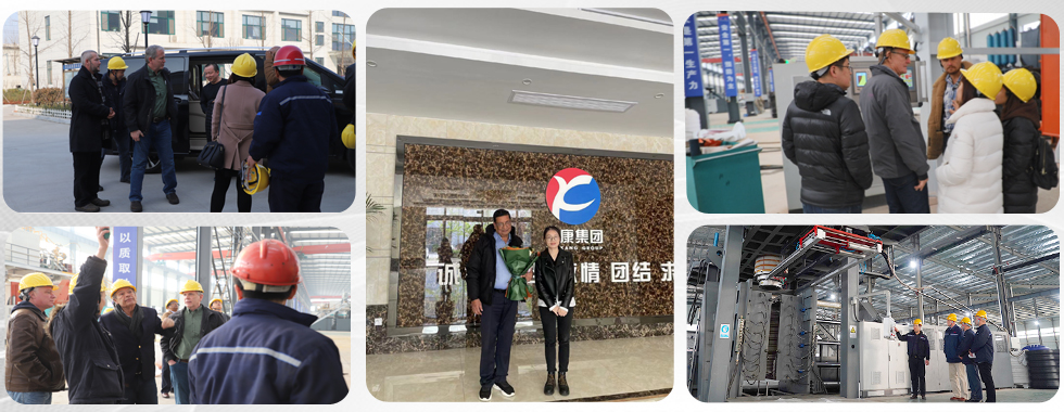 clientes estrangeiros visitaram a fábrica de Yankang